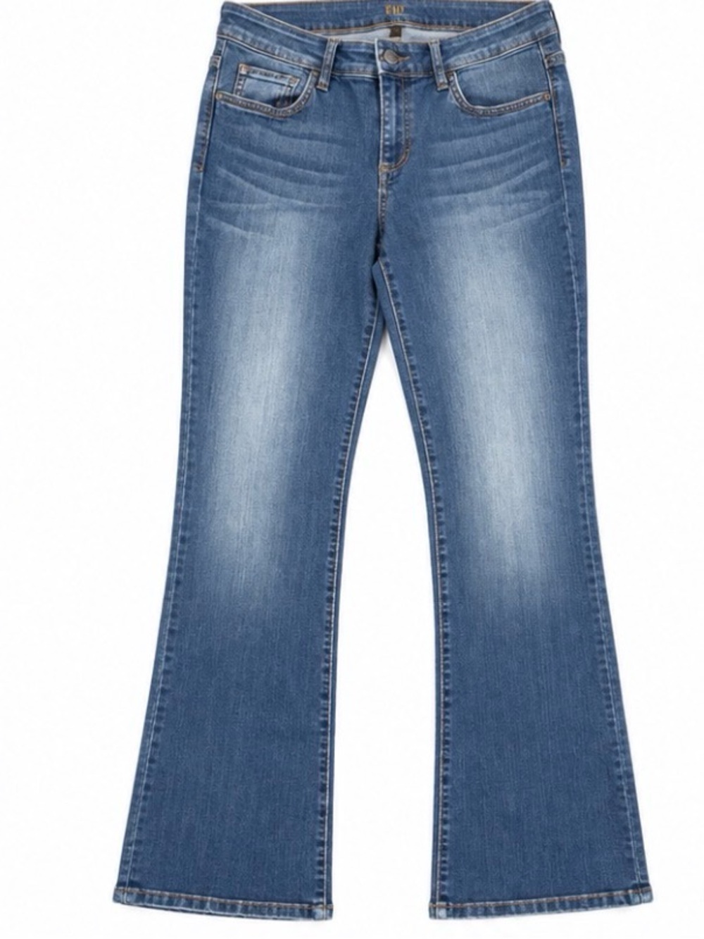 KUT from the Kloth Baby Bootcut Jeans Size 12S Medium Wash Stretch Denim